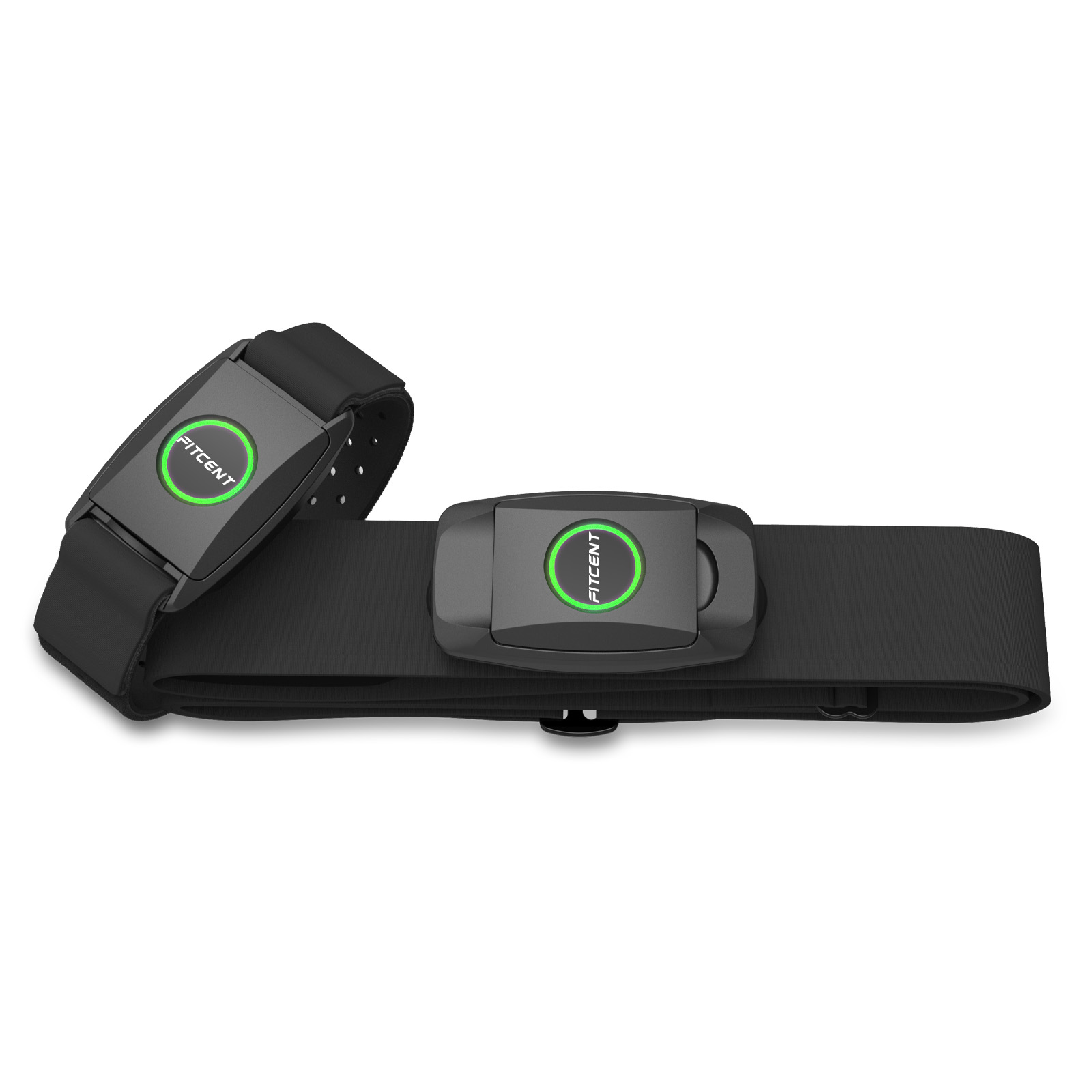 Heart Rate Strap Chest - FITCENT Rechargeable 2 in 1 Heart