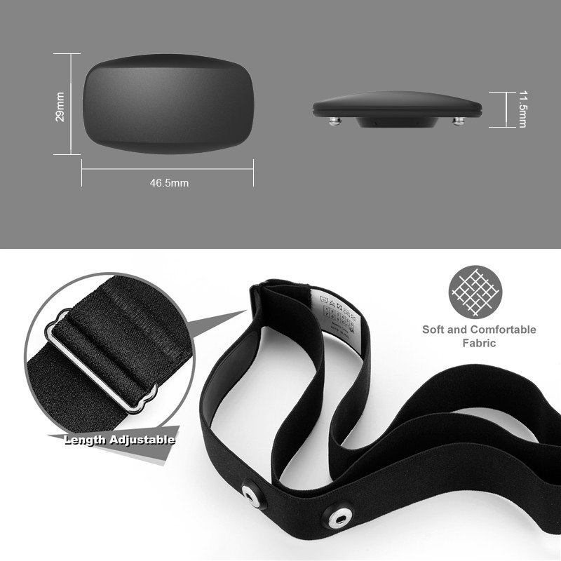 BLE5.0 ANT+ Heart Rate Monitor - огляд і ціна Heart Rate Strap Chest