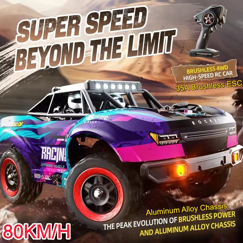 80KM/H Brushless RC Racing Car - огляд і ціна Running Gear Truck